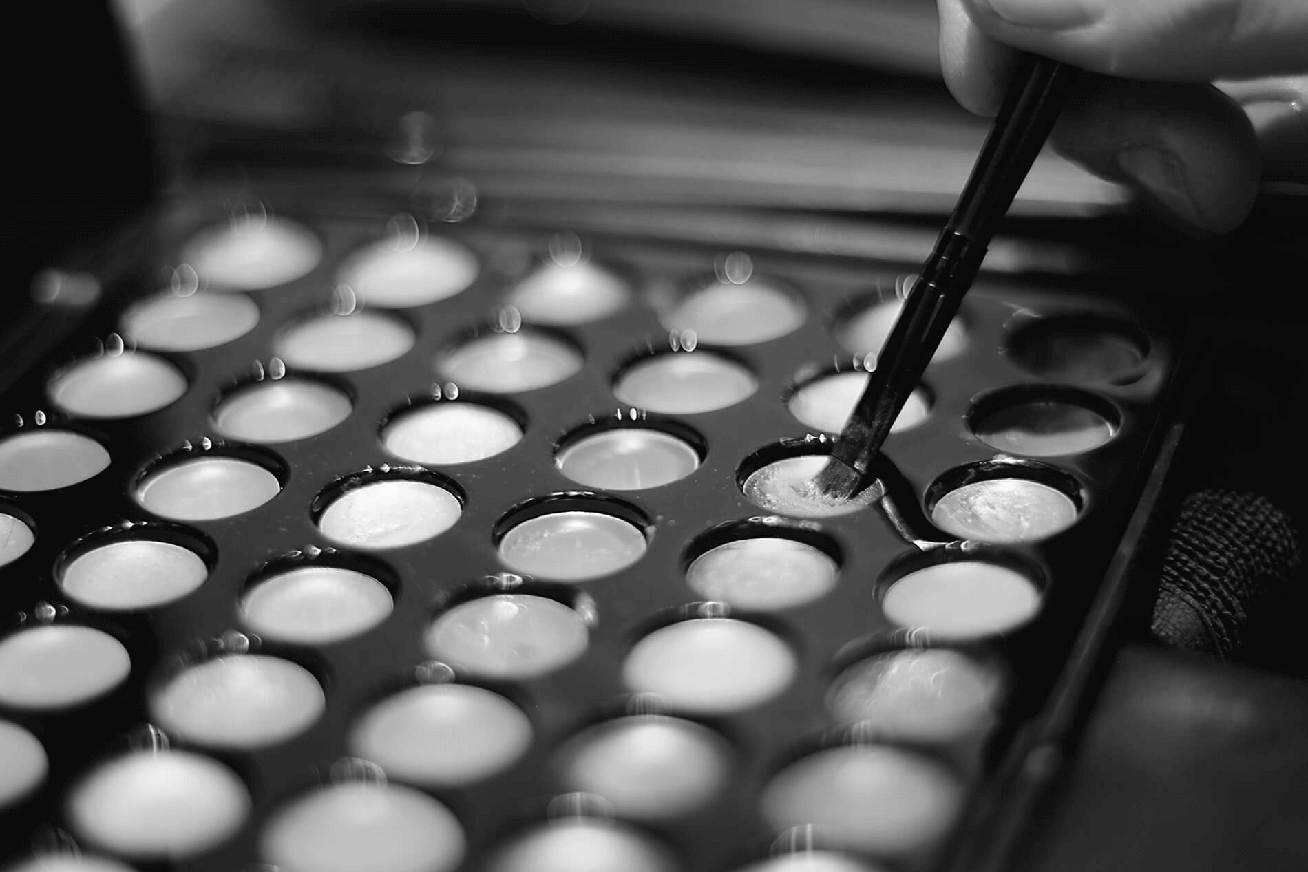 Farbpalette für Make-Up